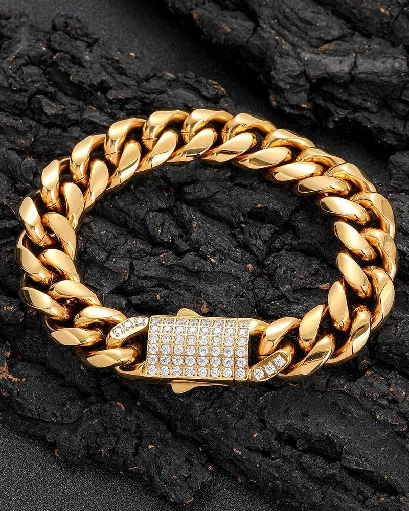 Signature Pavé Cuban Link Bracelet