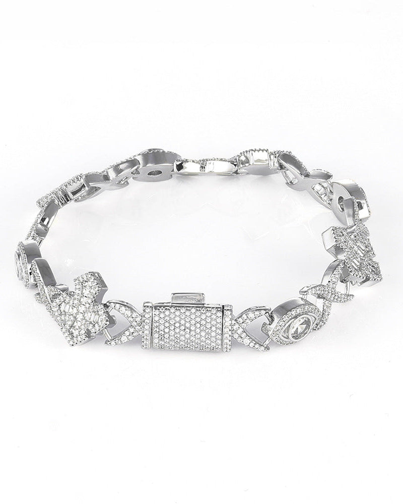 Signature Iced Icon Link Bracelet