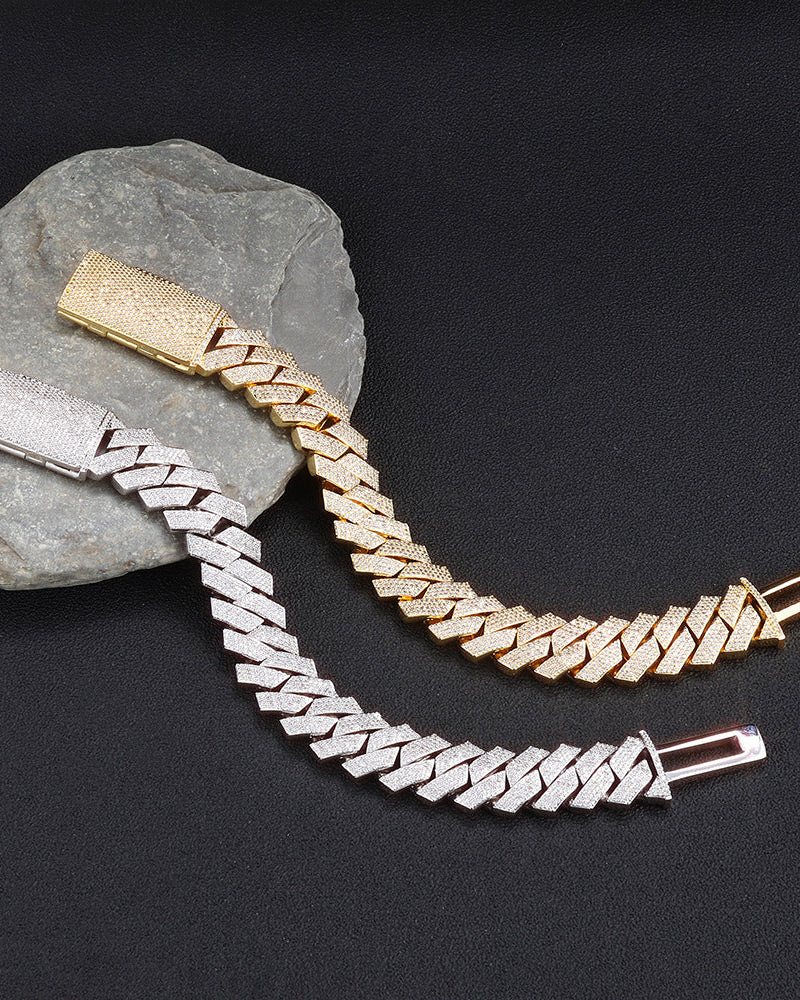 Grand Pavé Cuban Link Bracelet