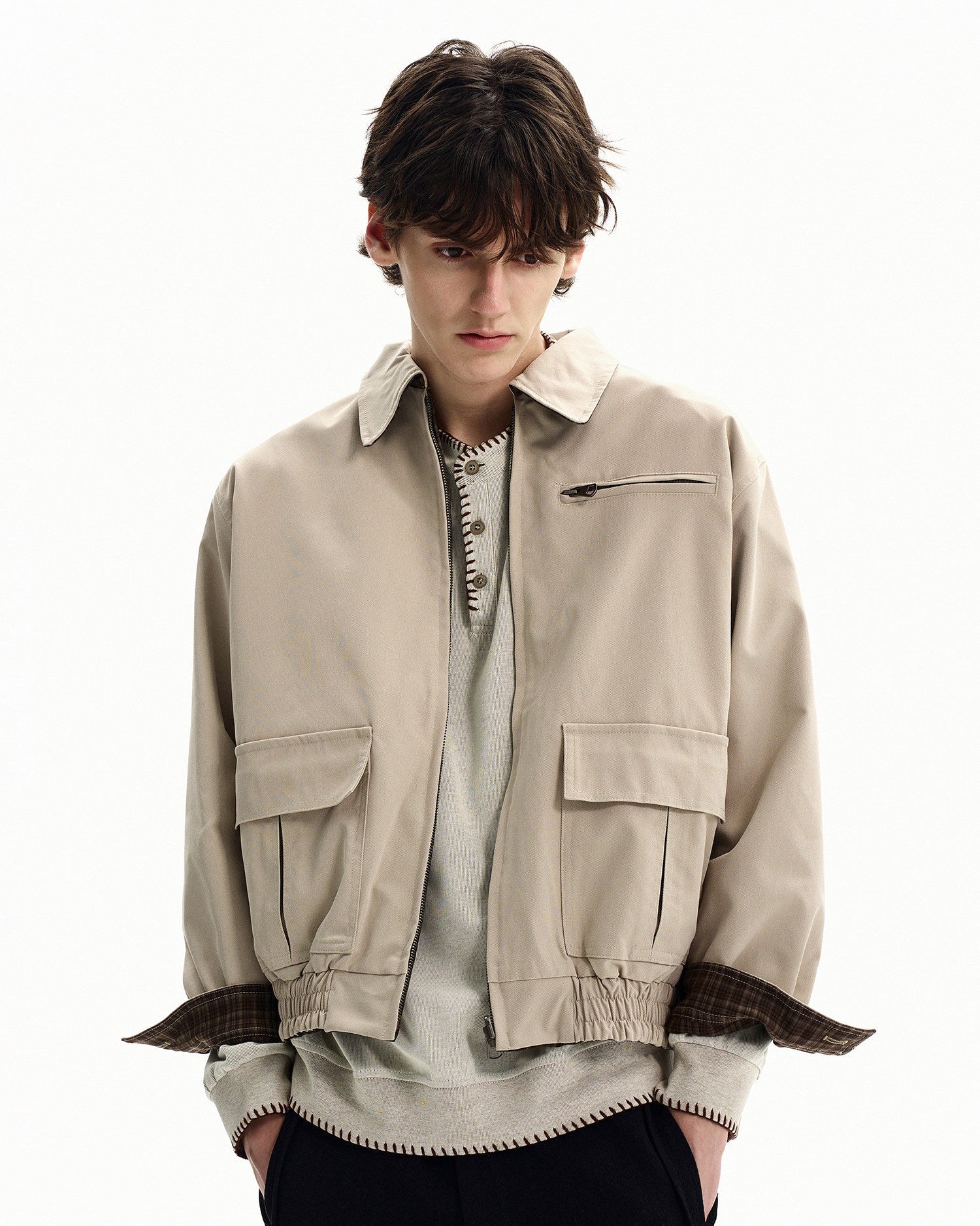 Utility-Inspired Zip Jacket