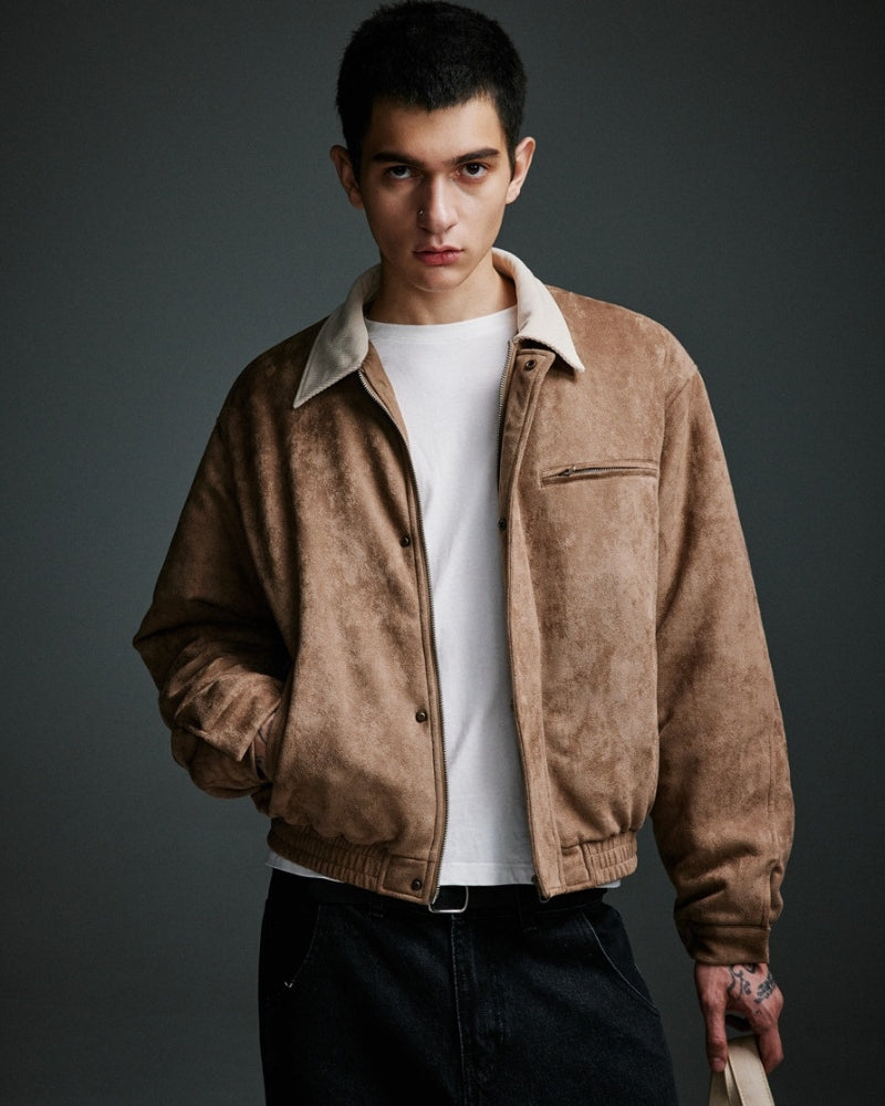 Sandstein-Wildleder-Bomber