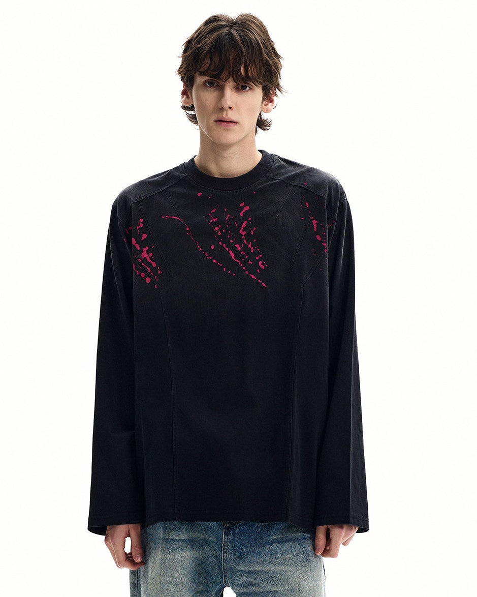 Paint Splatter Cotton Sweater
