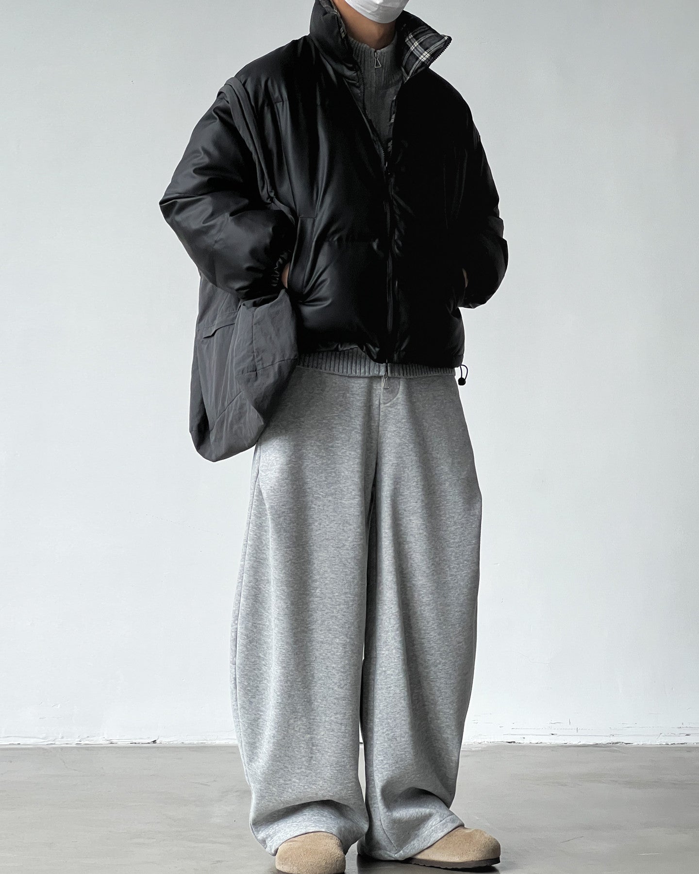 Cotton Fleece Wide Sweat Pant