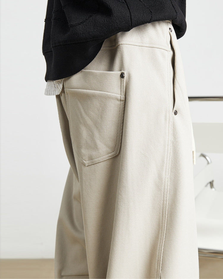 Jogger-Lounge-Hose mit weitem Bein