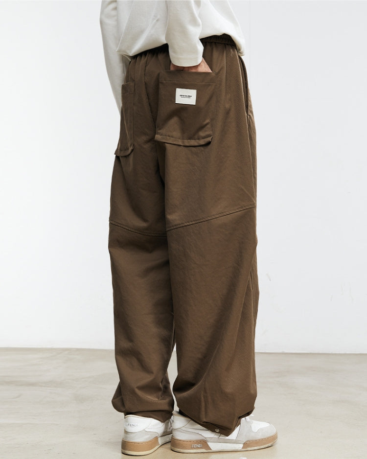 Pantalon confort à large jambe et ceinture