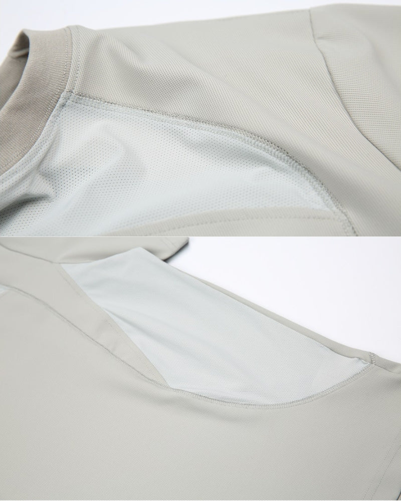 T-shirt de sport à panneaux de performance