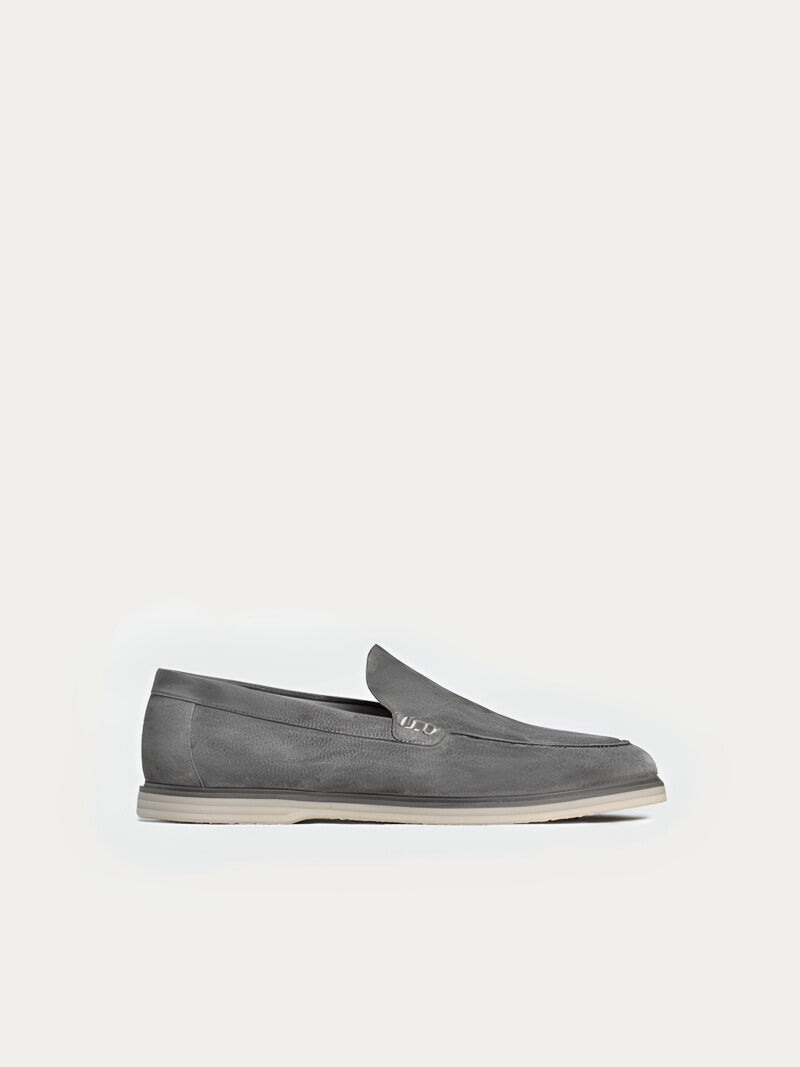 Grey Suede loafers