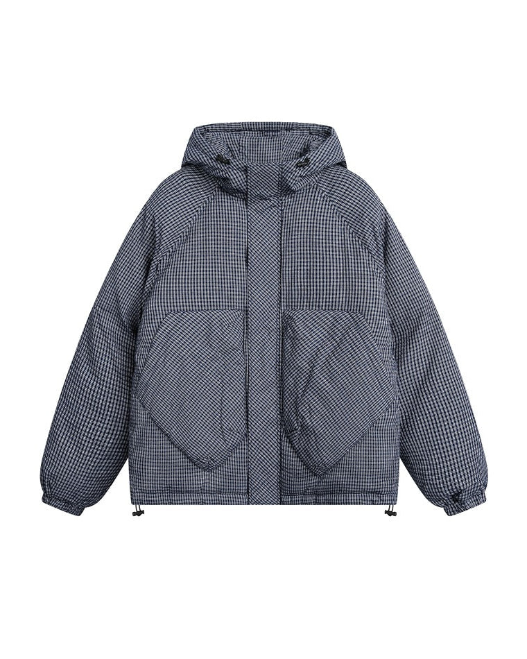 The Sierra Grid Hooded Coat