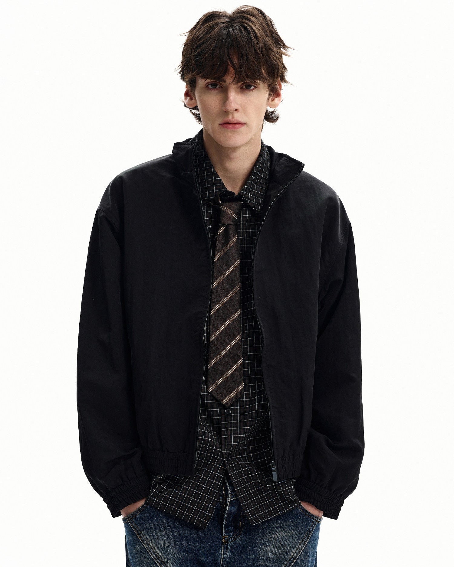 Windbreaker Nylon Zip Jacket