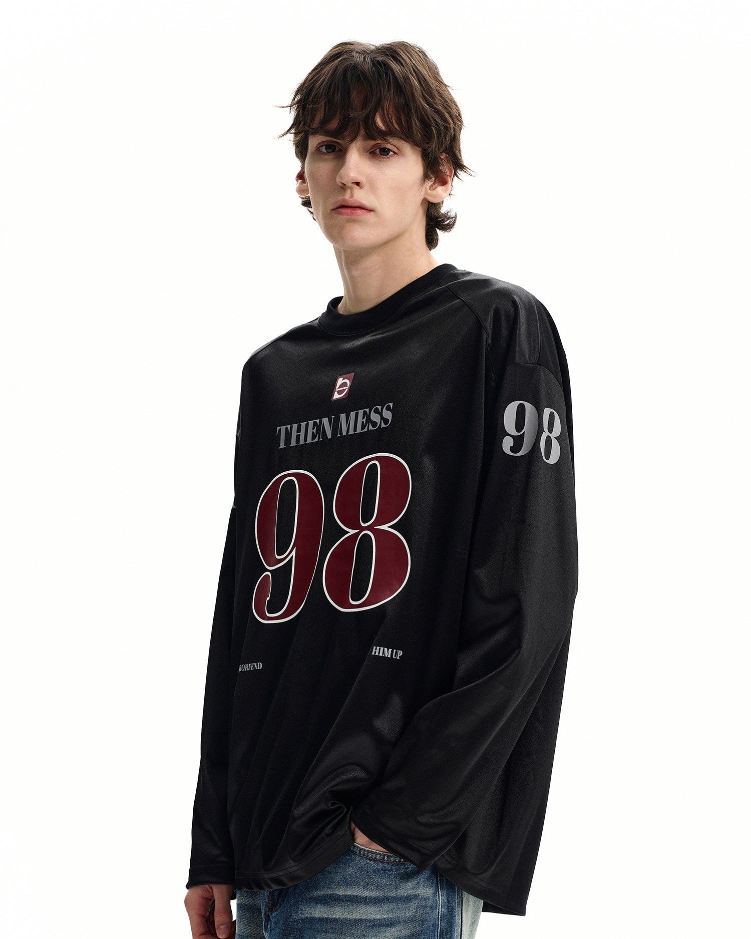Loose Graphic Long Sleeve Jersey