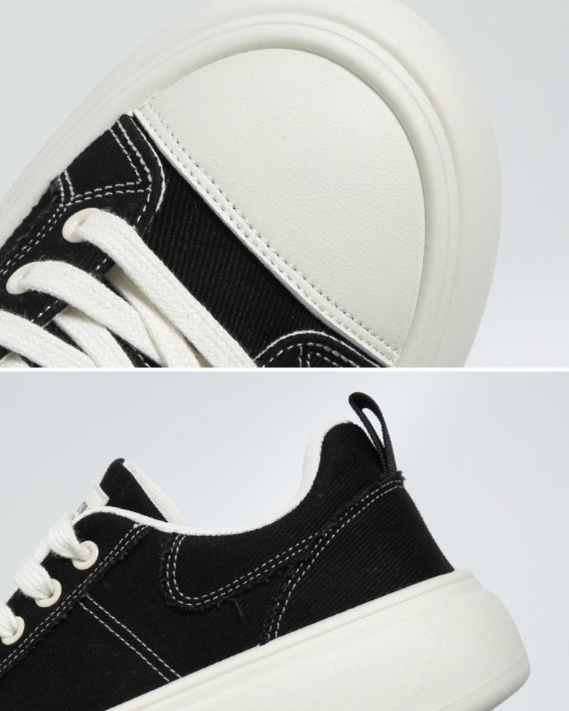 Big Sole Schwarz Skate Turnschuhe