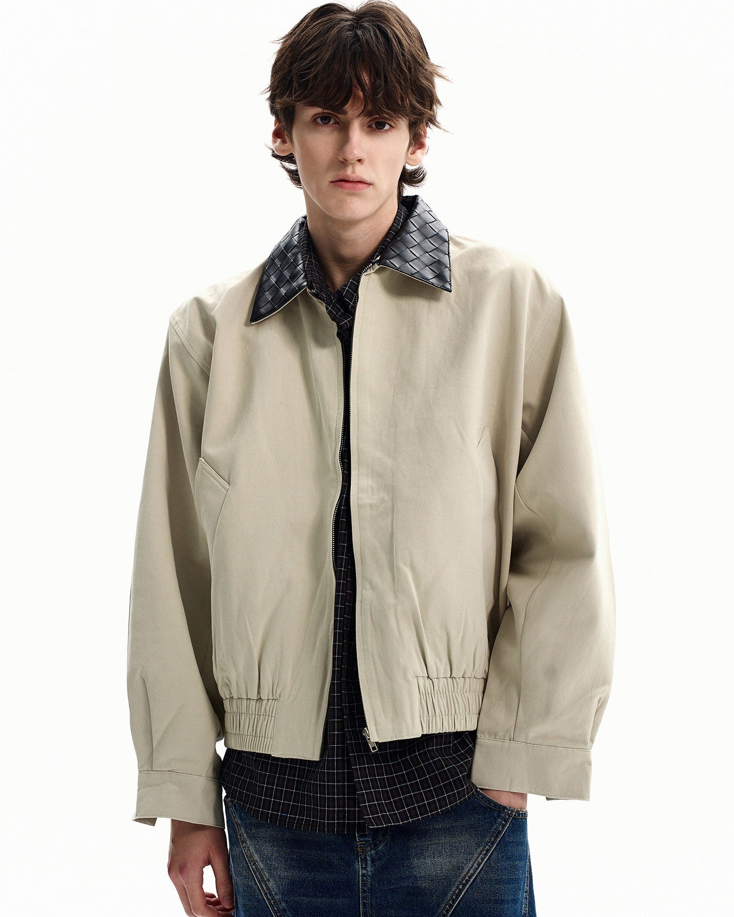 Cotton Twill Zip Jacket