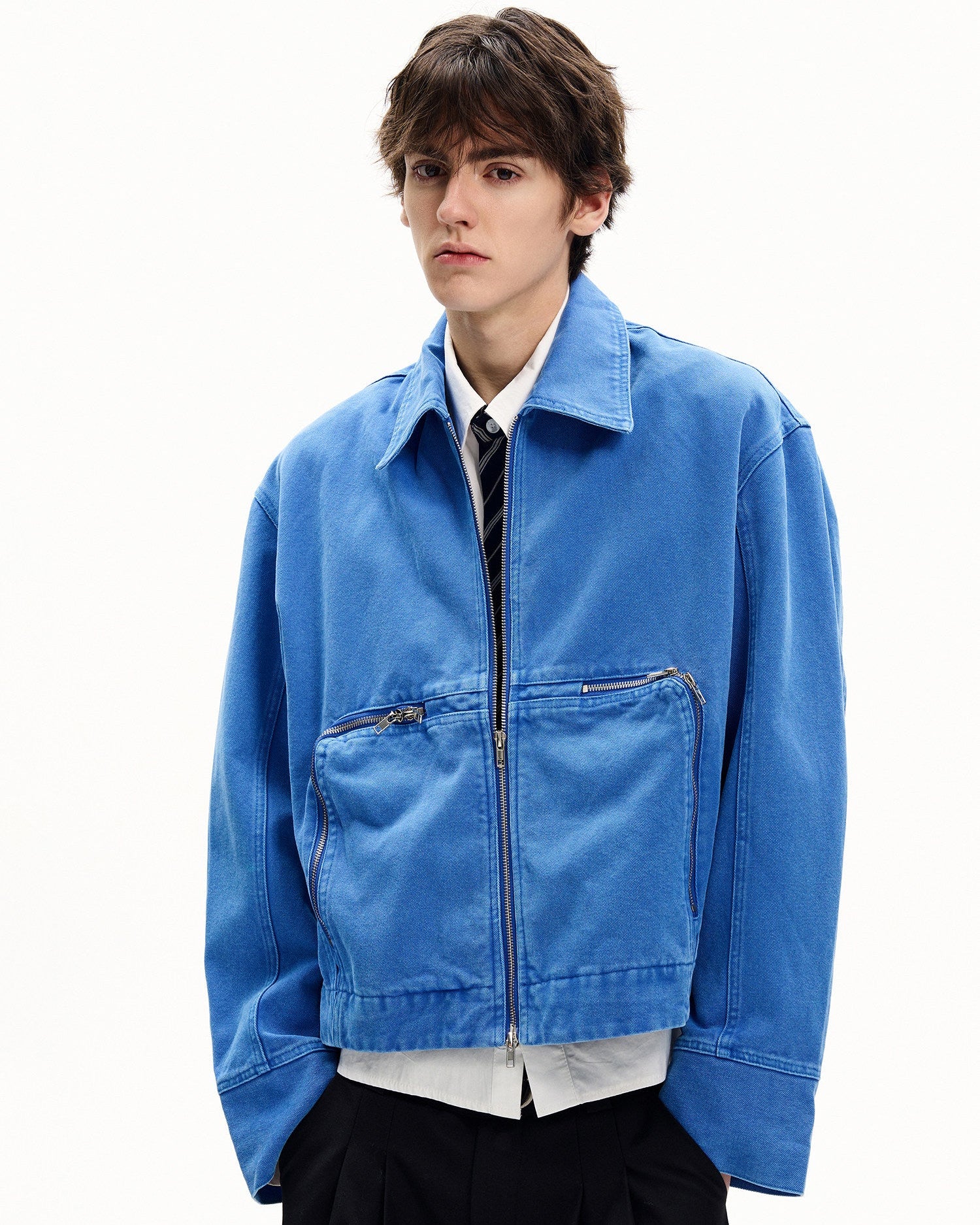 Contemporary Cotton Zip Jacket