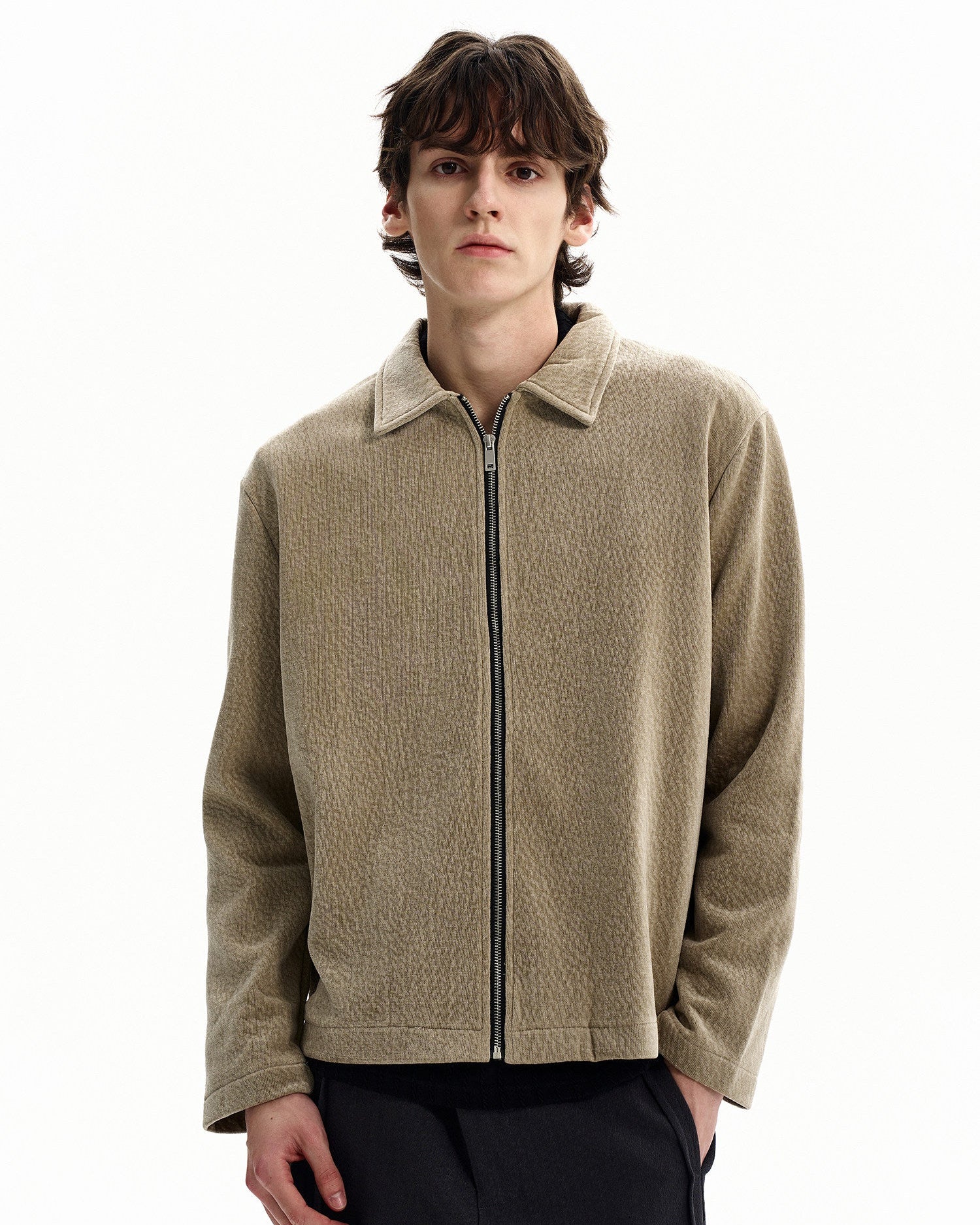 Refined Textured Casual Jacket