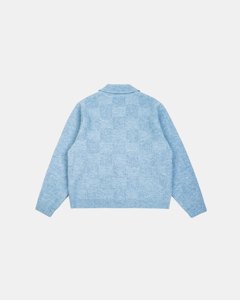Block Synogram Strukturierte Strickjacke mit Knopfleiste