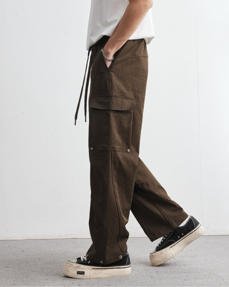 Pantalon cargo ample et décontracté