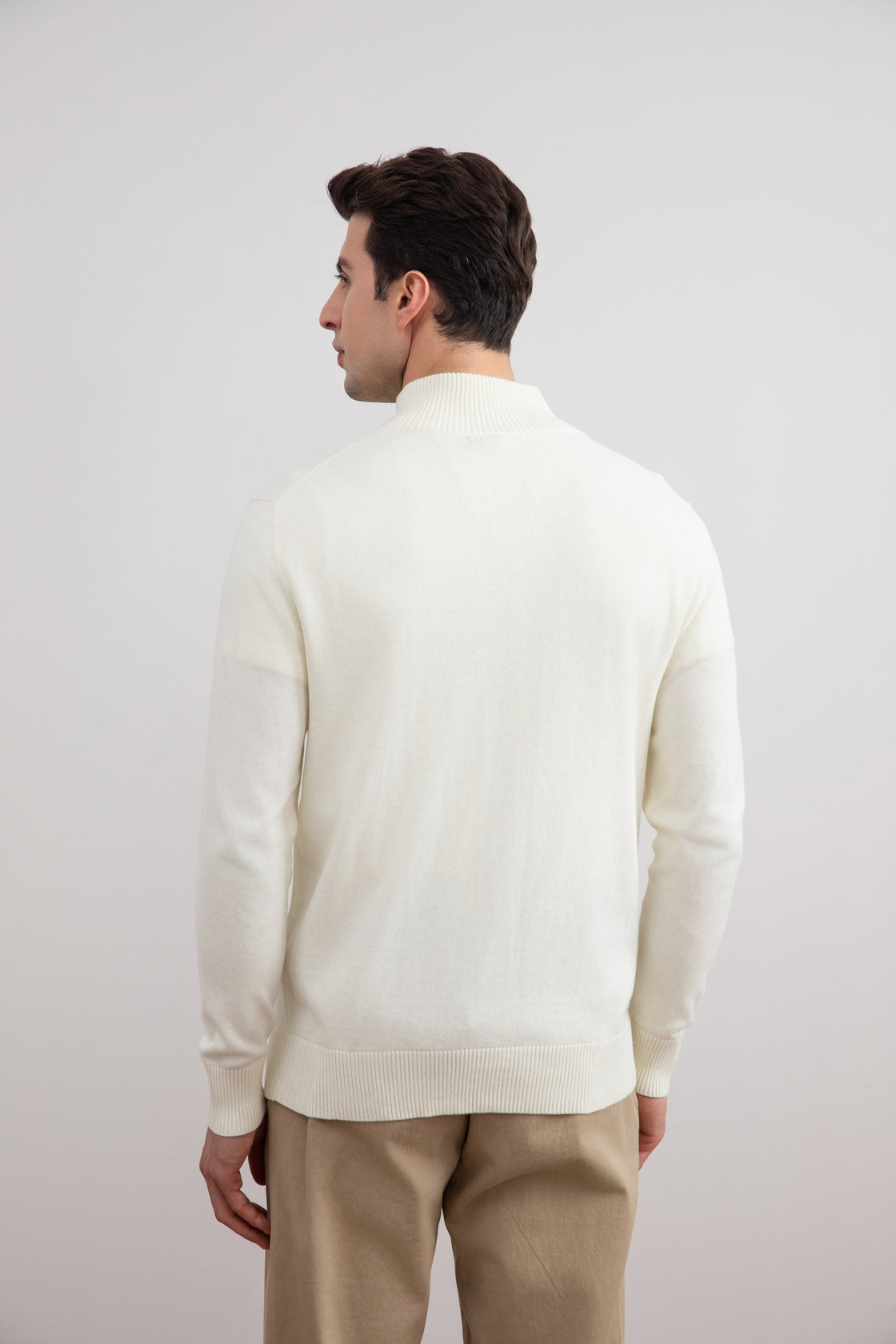 Klassische Zip-Up-Strickjacke von Off-White