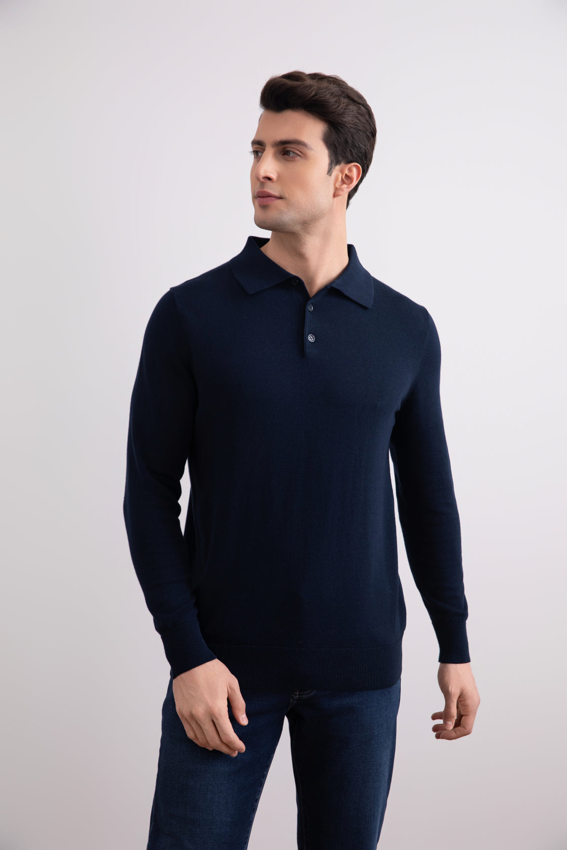 Blauw Klassiek Polo Shirt