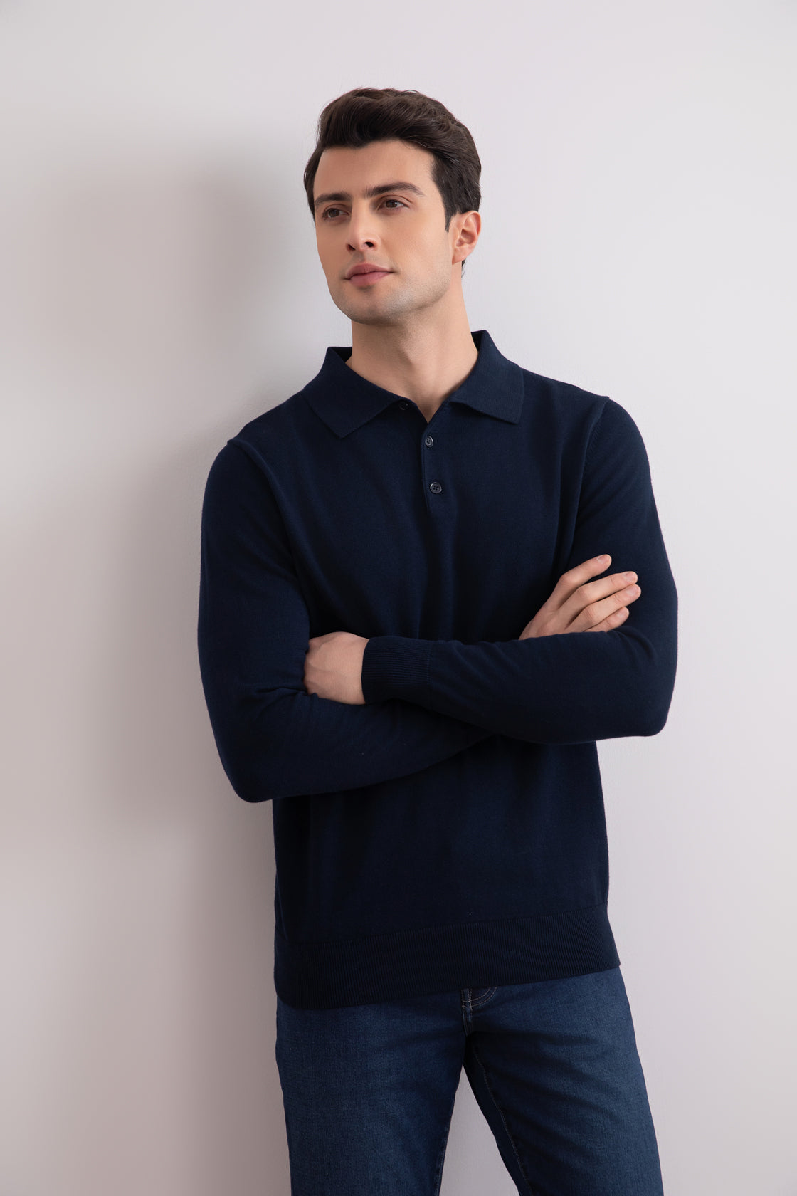 Blauw Klassiek Polo Shirt