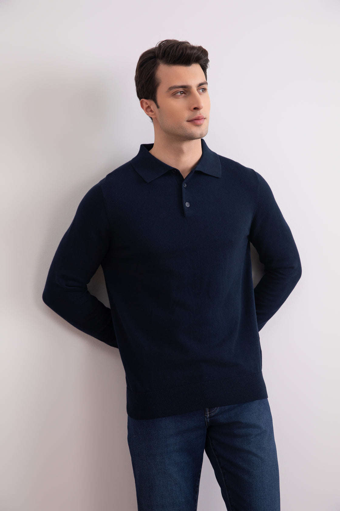 Blauw Klassiek Polo Shirt