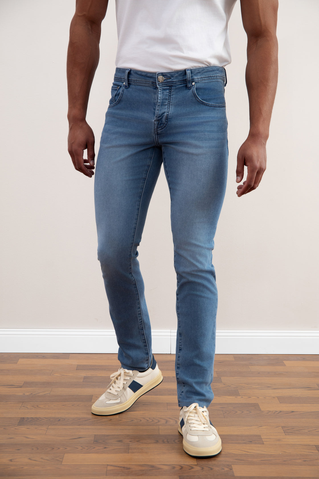 Light Blue Wash Slim-fit Jeans