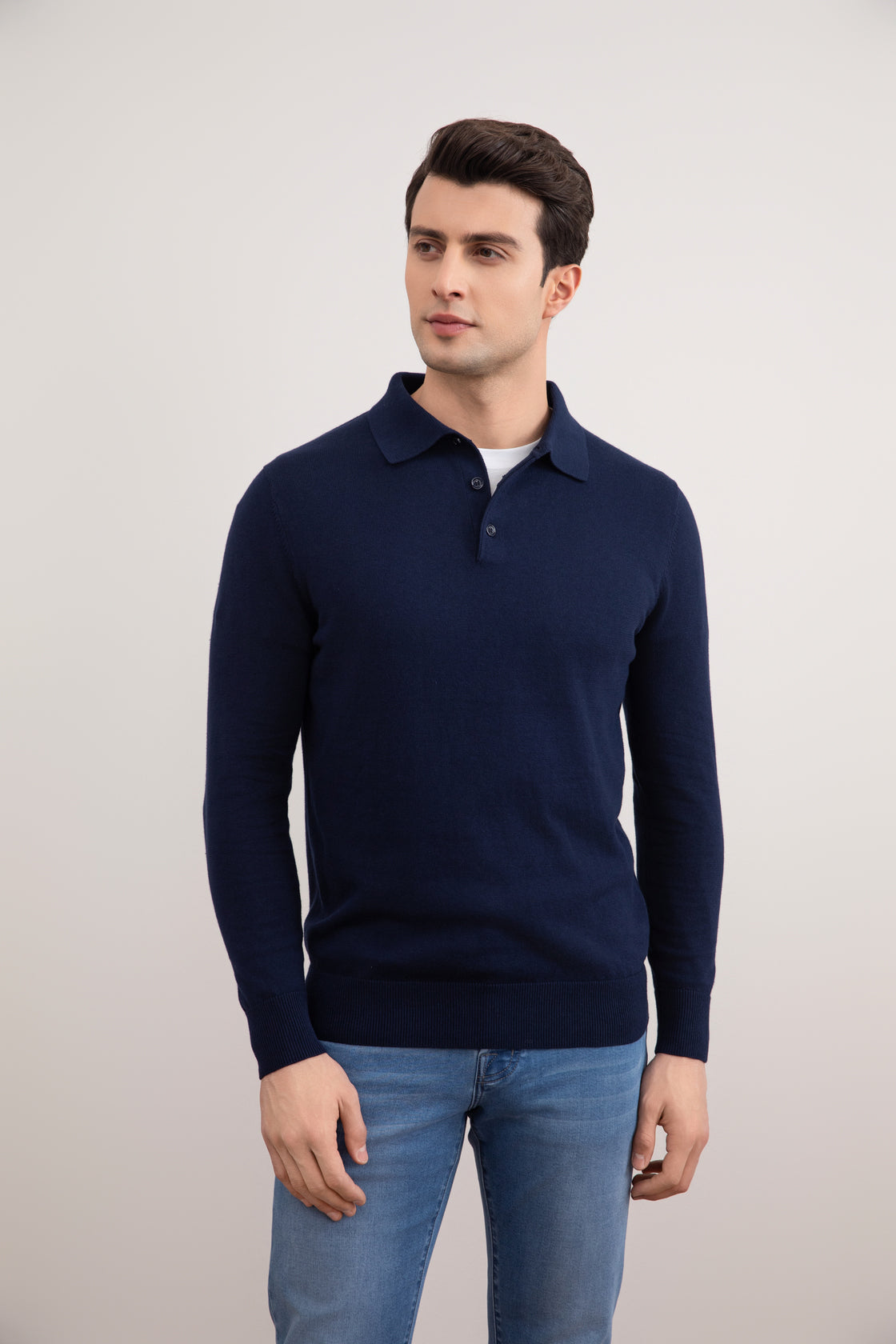 Marine Klassiek Polo Shirt