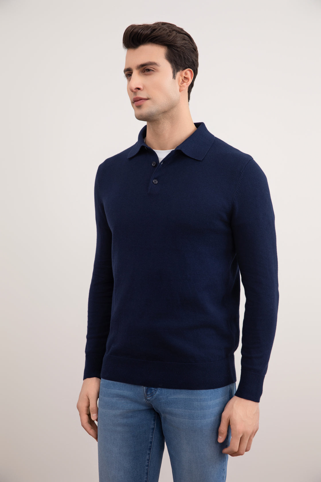 Marine Klassiek Polo Shirt