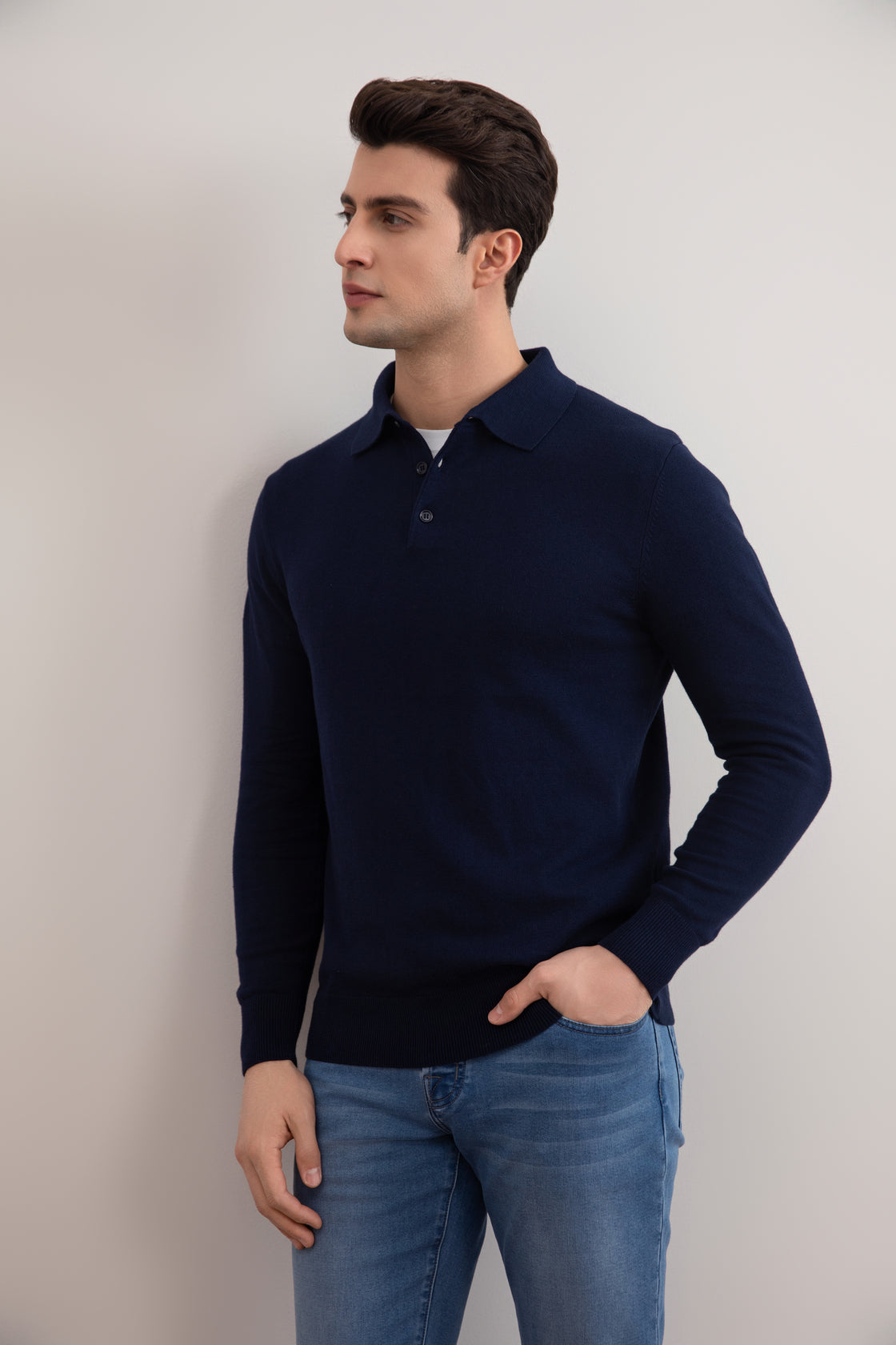 Marine Klassiek Polo Shirt