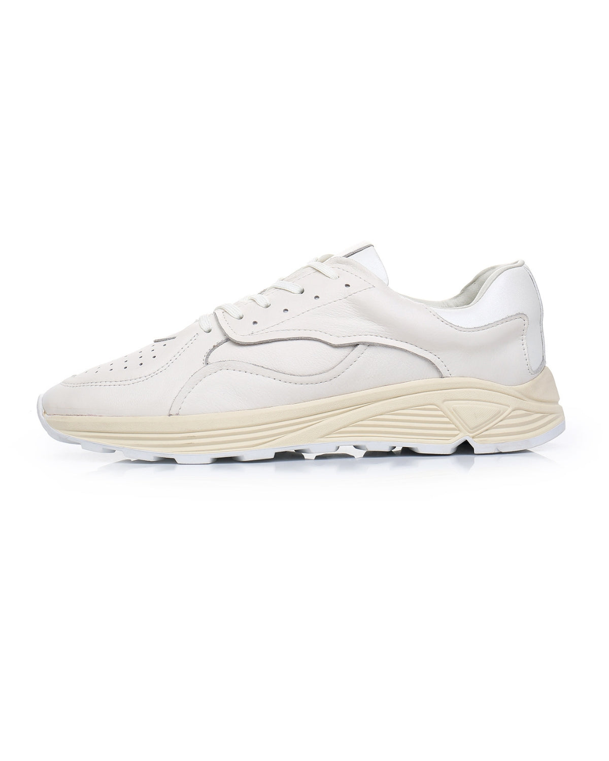 Genuine Leather Retro Casual Sneakers