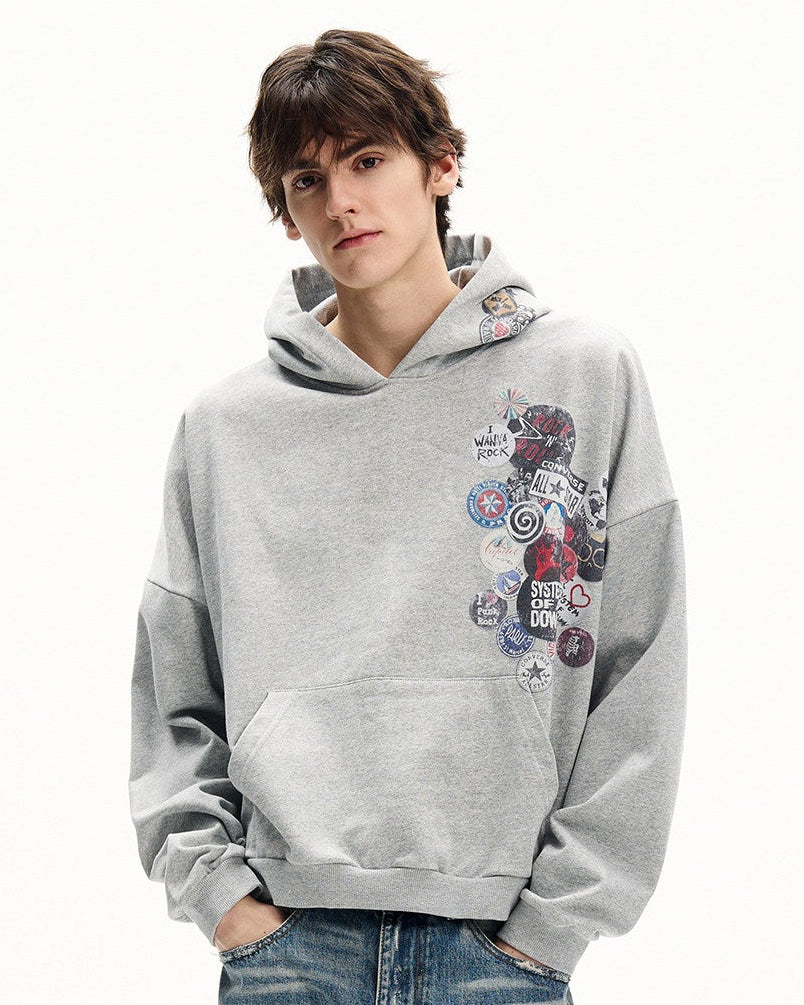 Graphic Fleece Pullover Hoodie