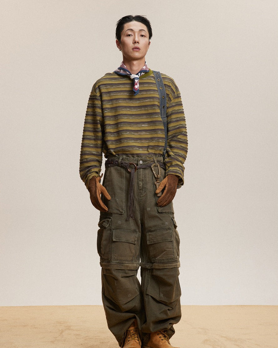 The Driftline Striped Knit Pullover Sweater