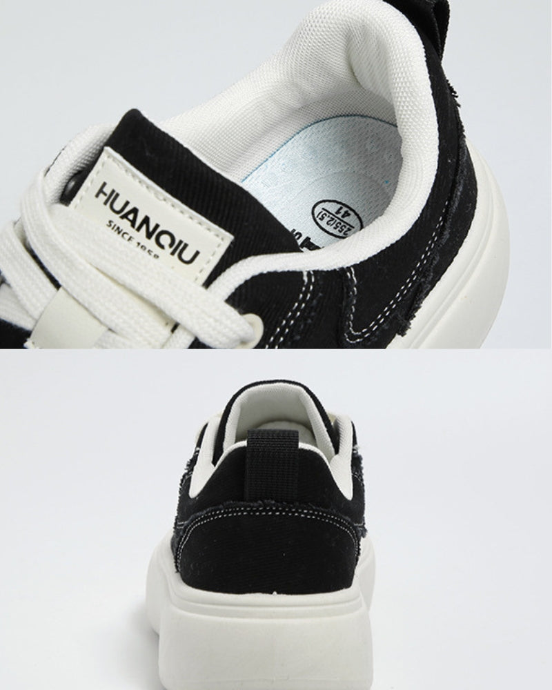 Big Sole Schwarz Skate Turnschuhe