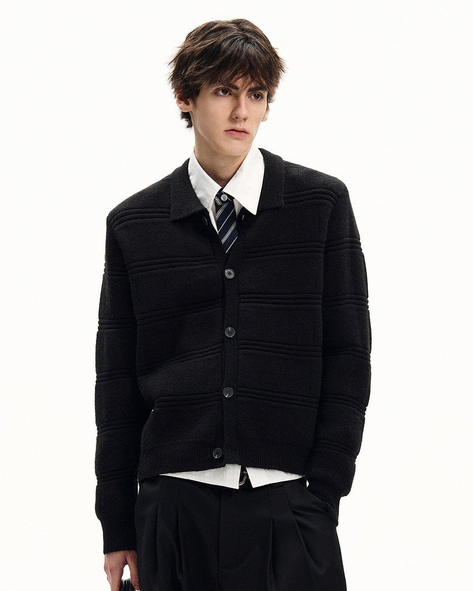 Clean Weave Wool Cardigan