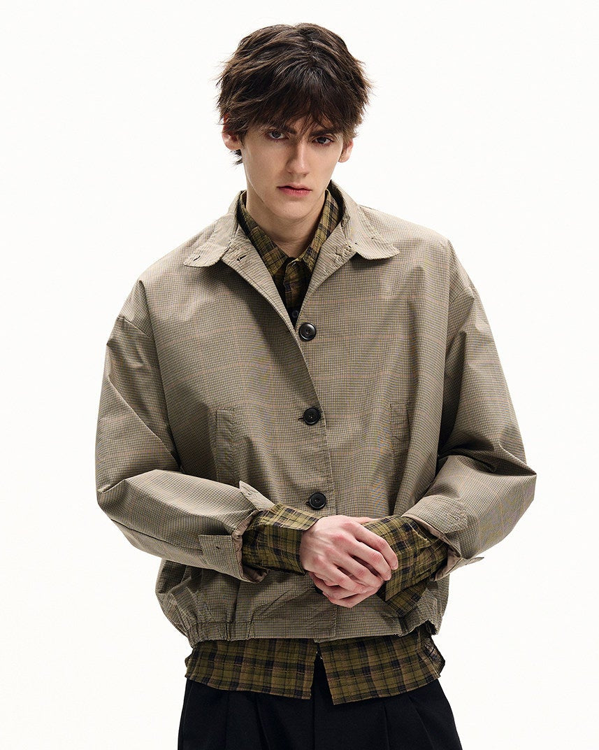 Classic Micro Checkered Utility Jacket
