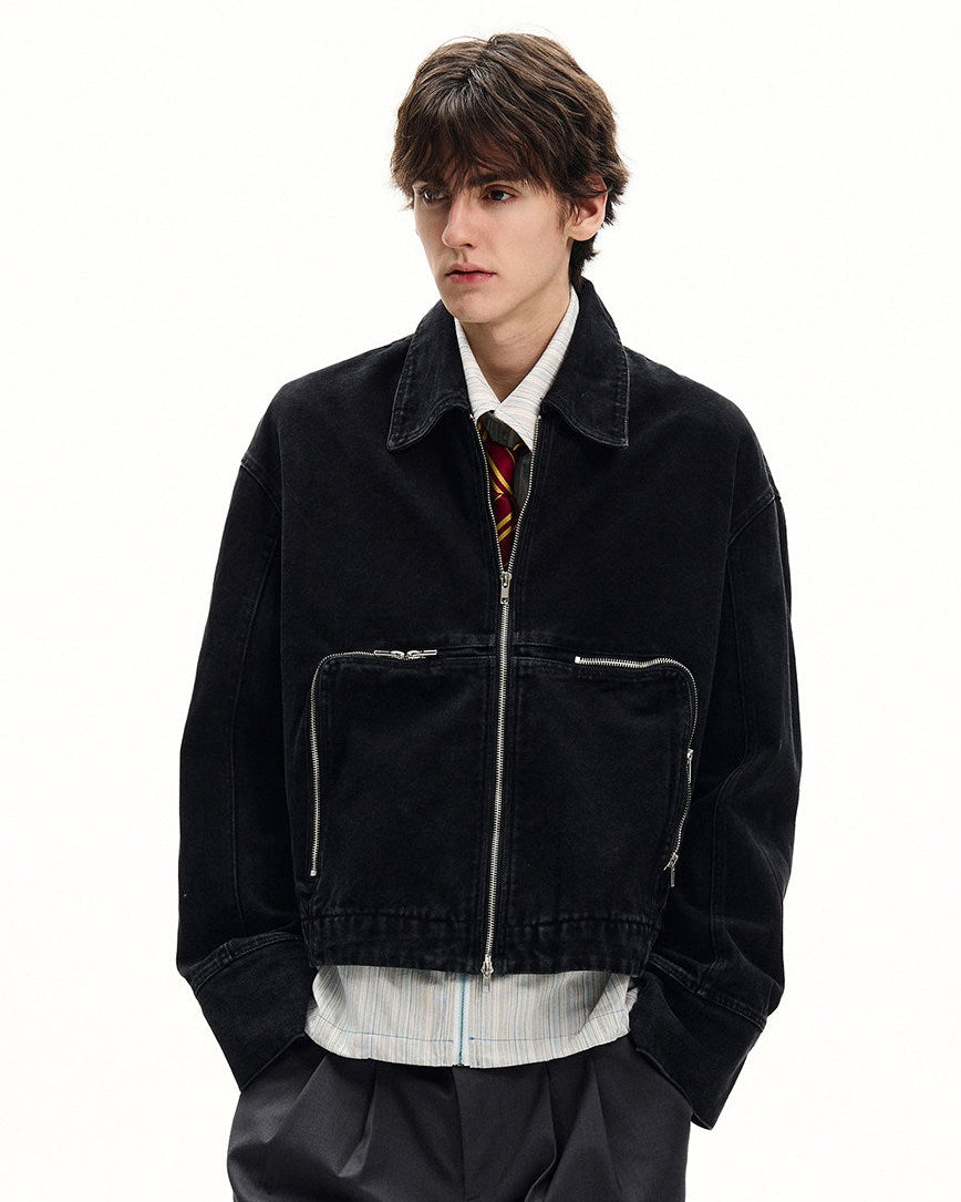 Relaxed Fit Cotton Work Jacket