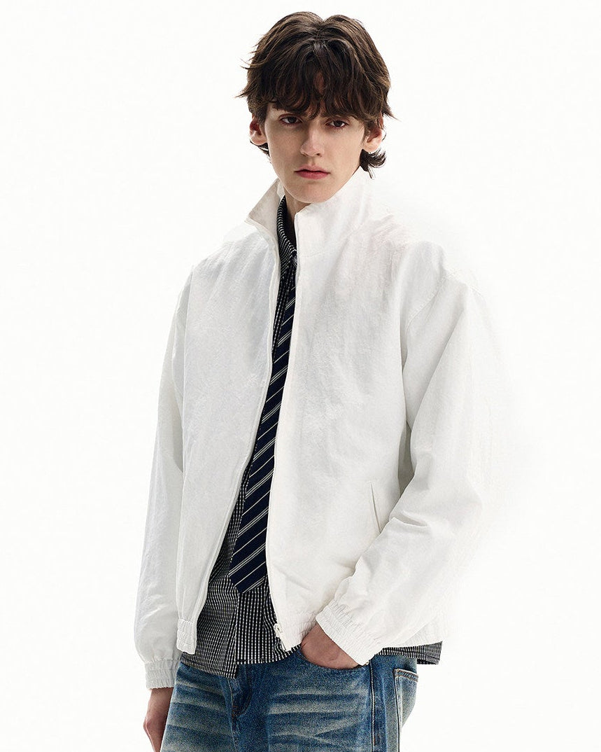 Lightweight Nylon Zip Jacket