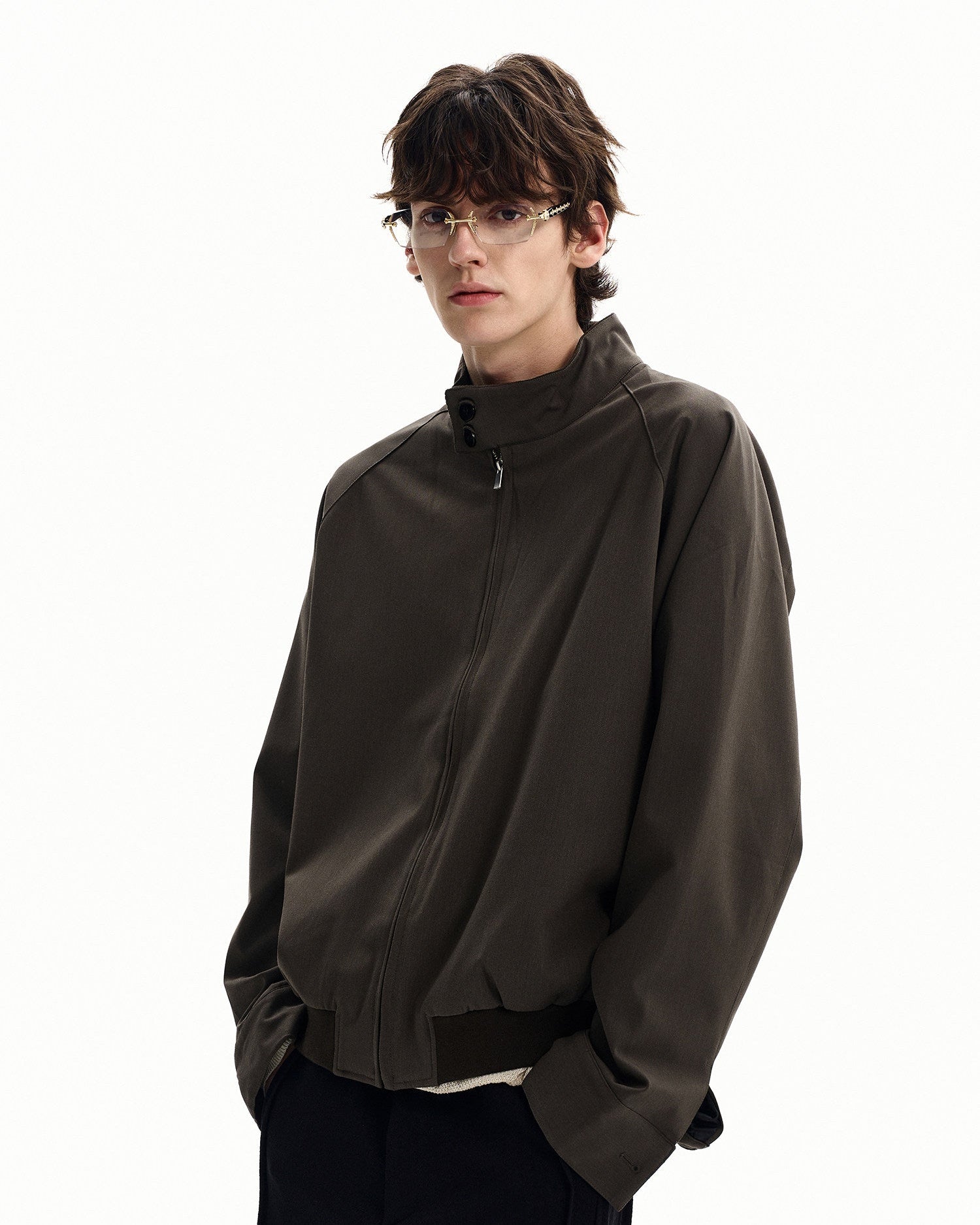 Refined Raglan Zip Jacket