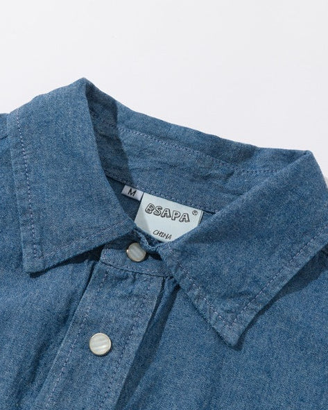 The Havenwood Lapel Denim Overshirt