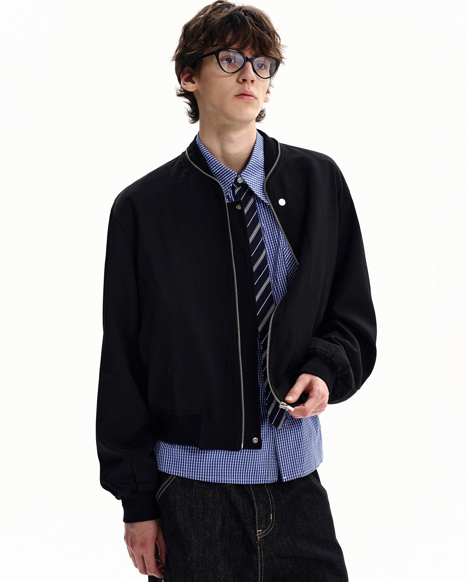 Essential Cotton Zip Short Jacket