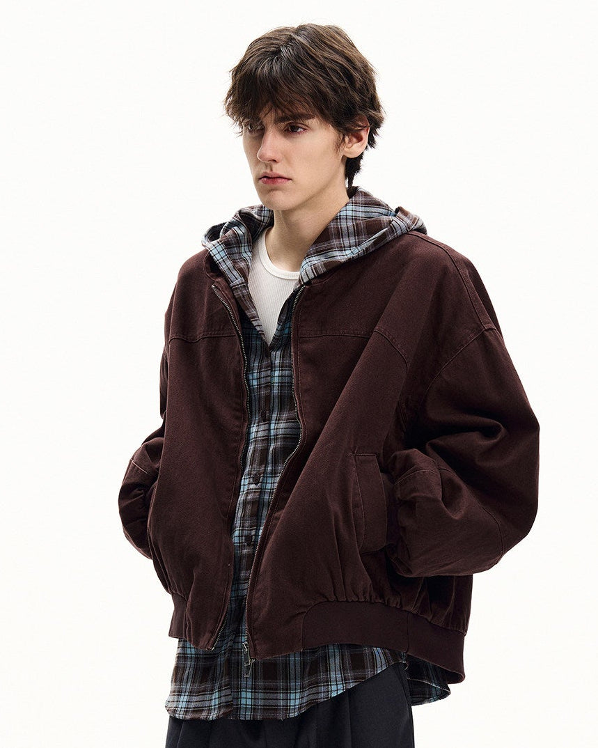 Vintage Wash Cotton Flight Jacket