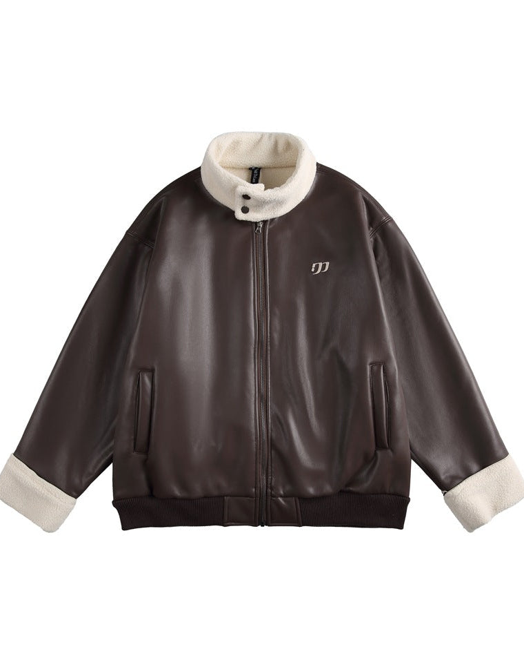 The Furline PU Winter Coat