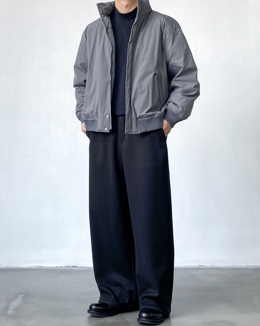 Tailored Thickened Wide Leg Wool Trousers