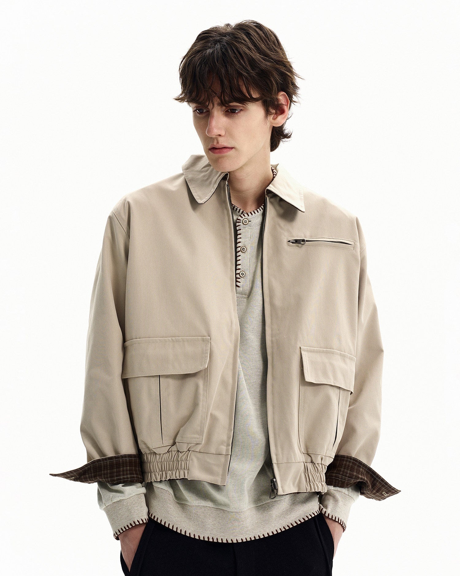 Utility-Inspired Zip Jacket