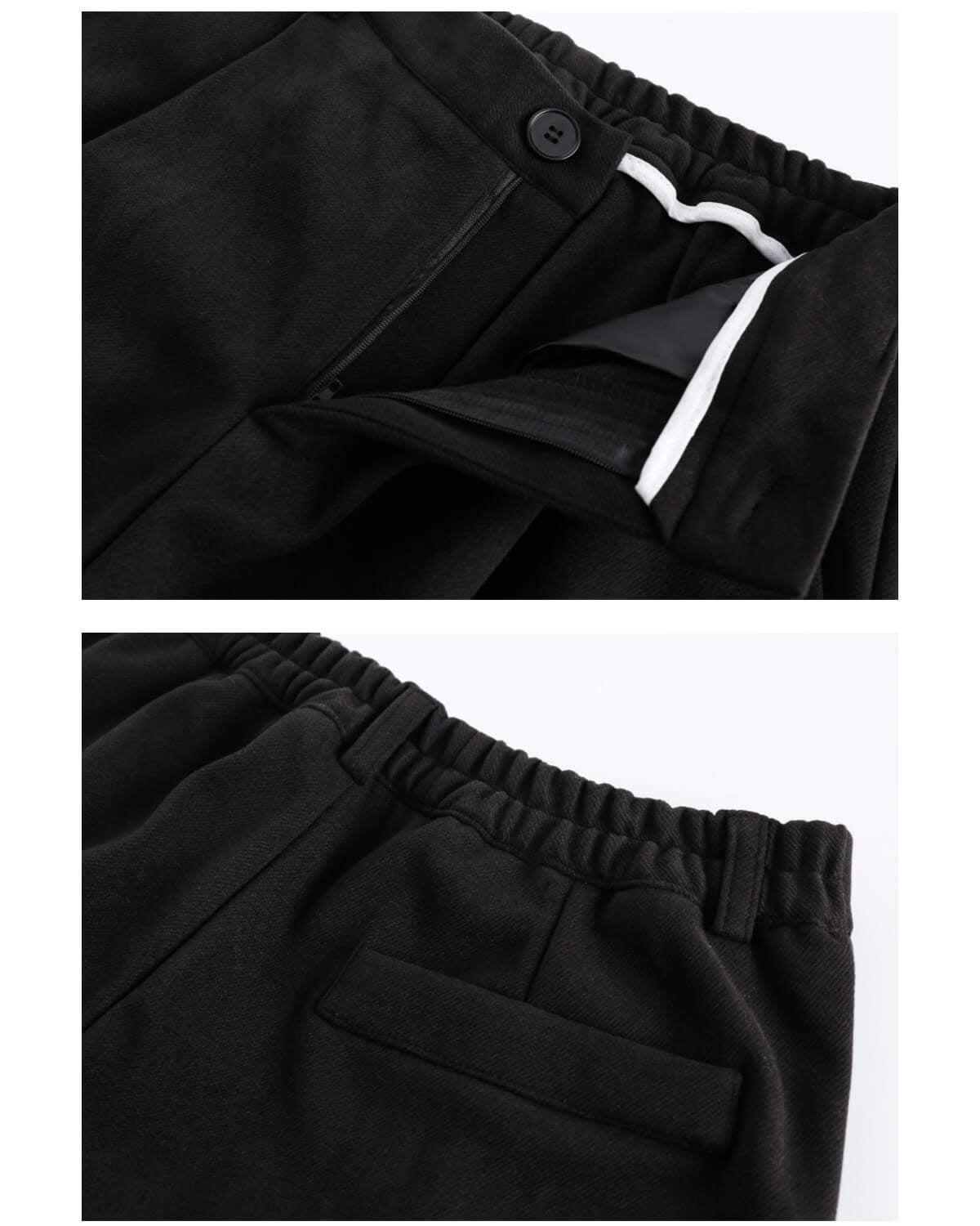Clean Fit Drape Pleated Trousers