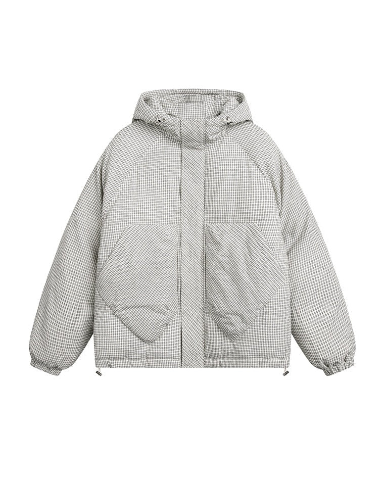 The Sierra Grid Hooded Coat