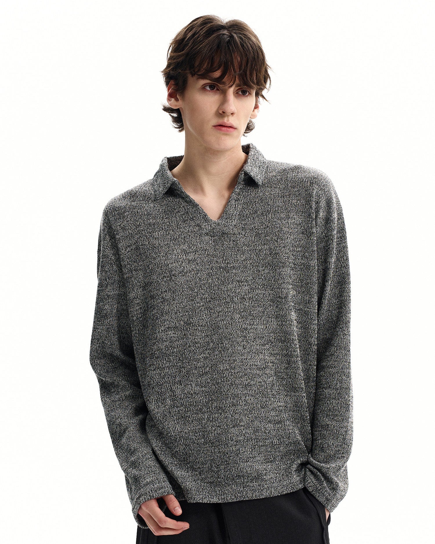 Refined Merino Polo Sweater
