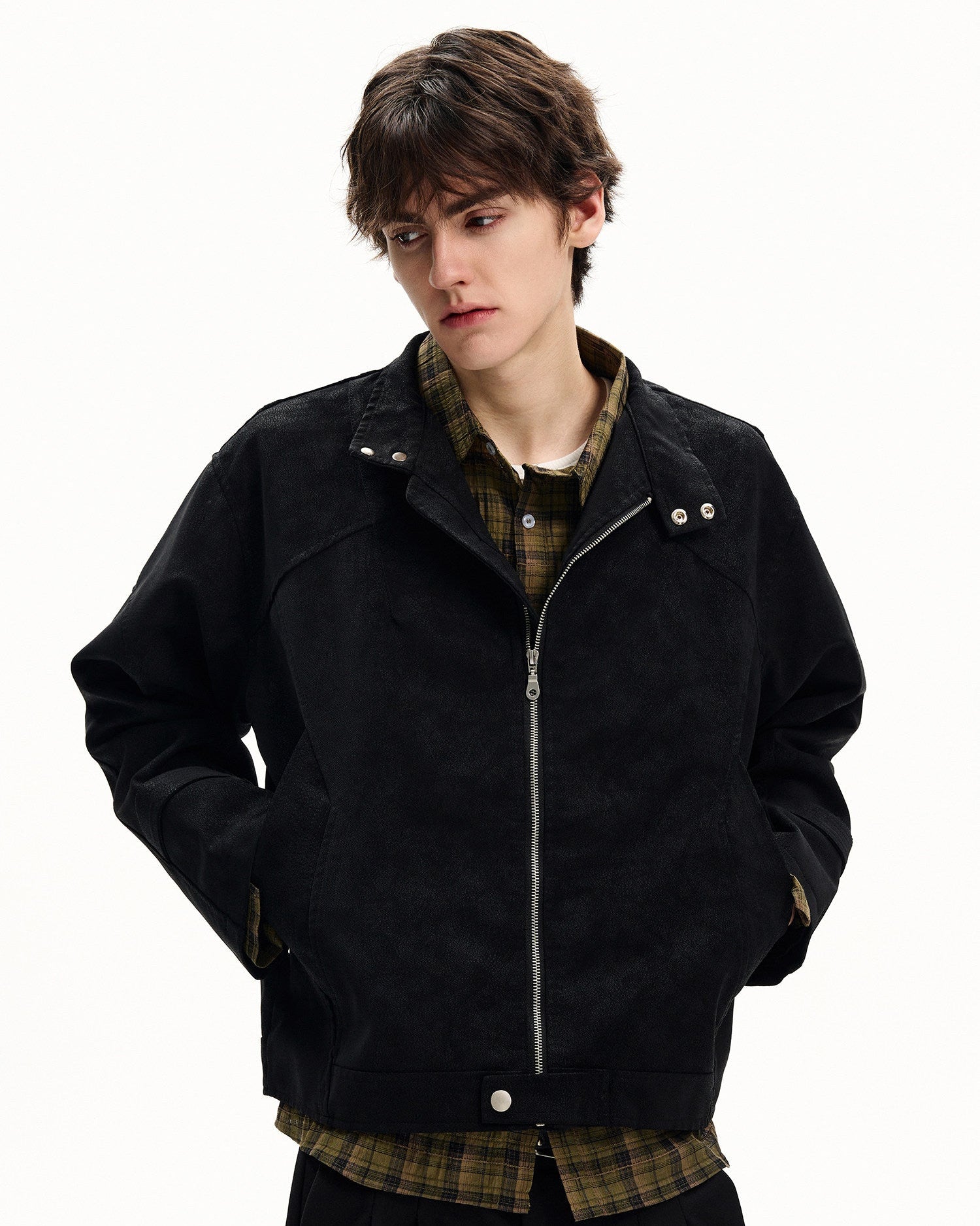 Lightweight Textured Cotton Jacket