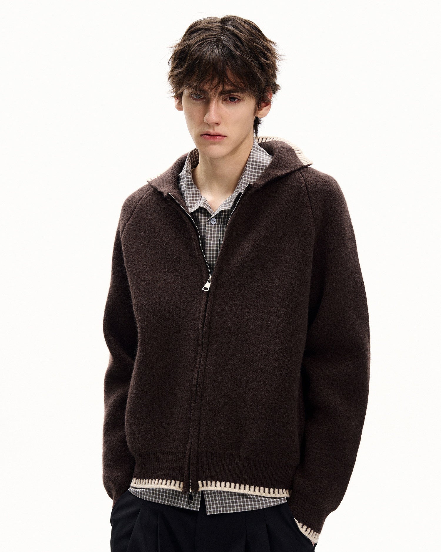 Classic Marled Knit Cardigan