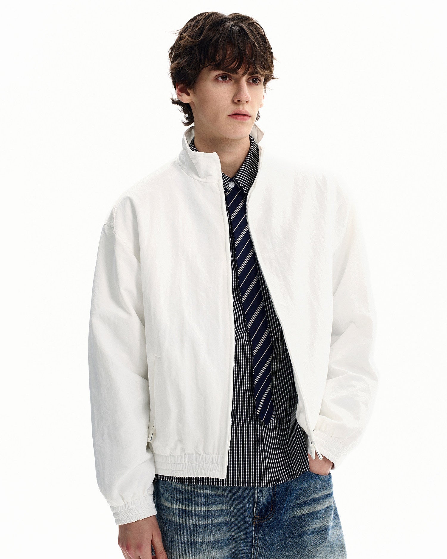 Windbreaker Nylon Zip Jacket