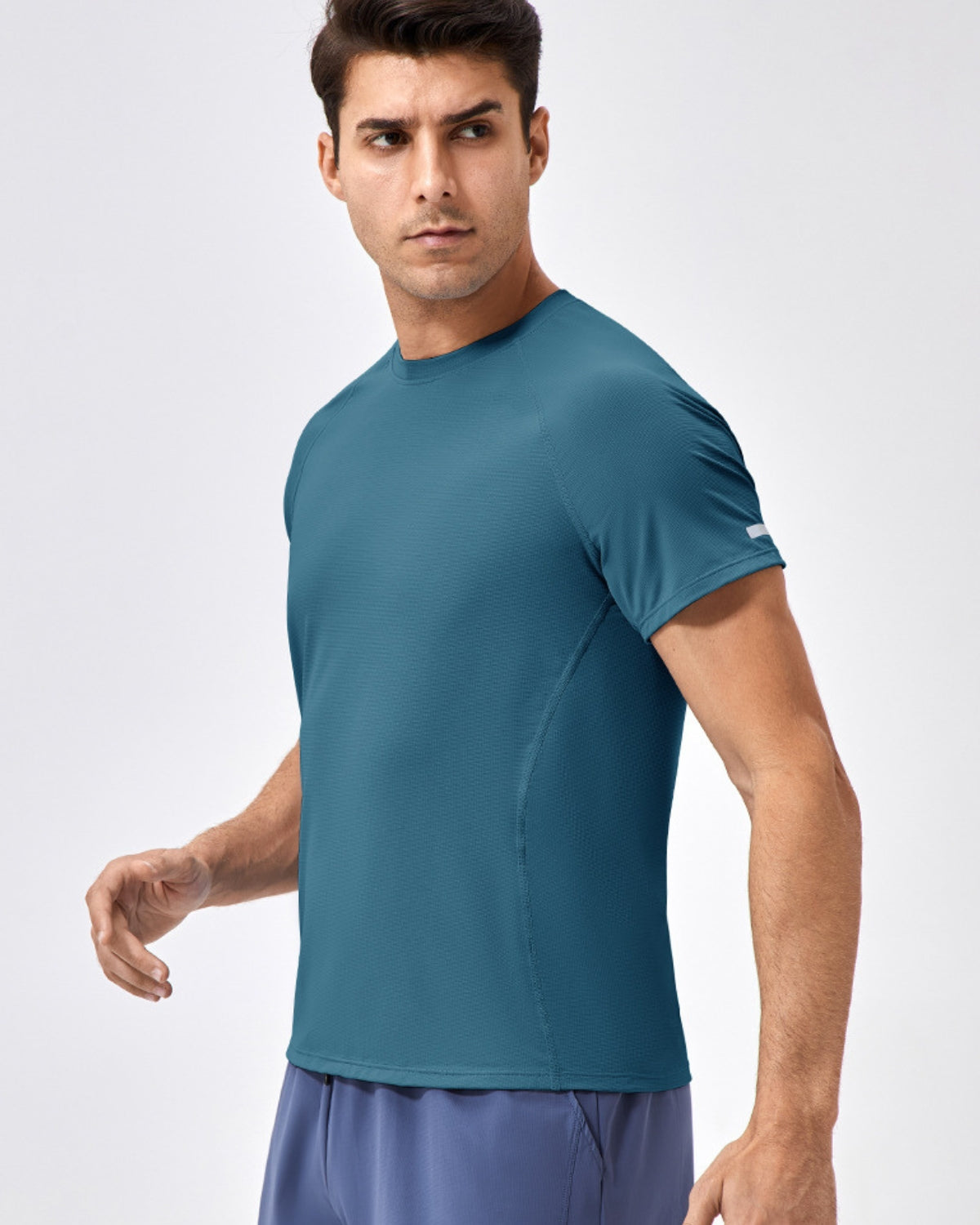 Summer Sports Short-Sleeve Reflective Quick-Dry T-Shirt